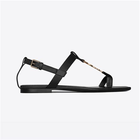 sandali cassandra ysl|ysl tribute flat sandals.